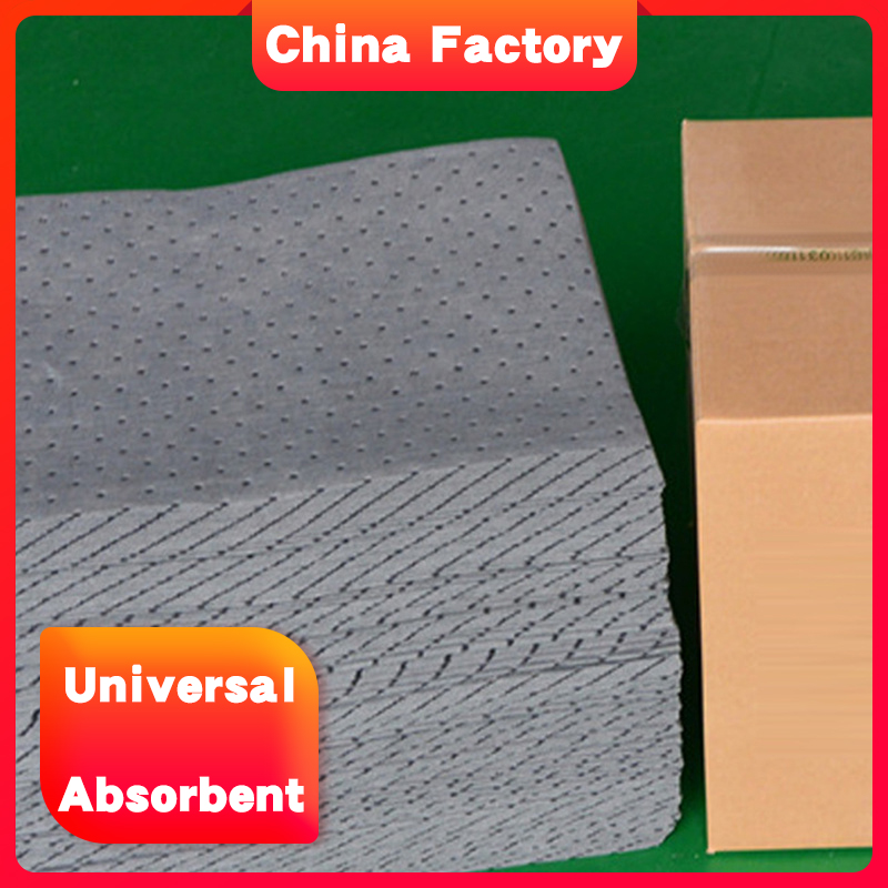 Guaranteed quality price response equipment universal sorbent pad for workshop spill leakage