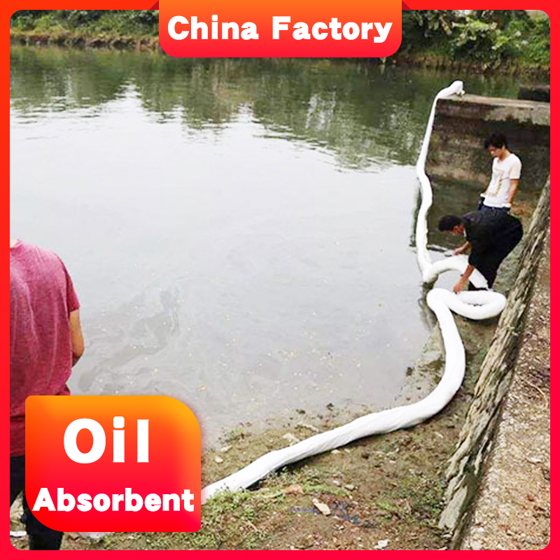 high qualiti Lubricating oil oil absorbing sock for Oil spill at port and wharf