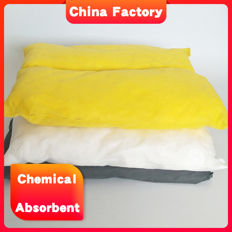 China factory 98% vitriol hazmat absorbing pillow for base spill control spill