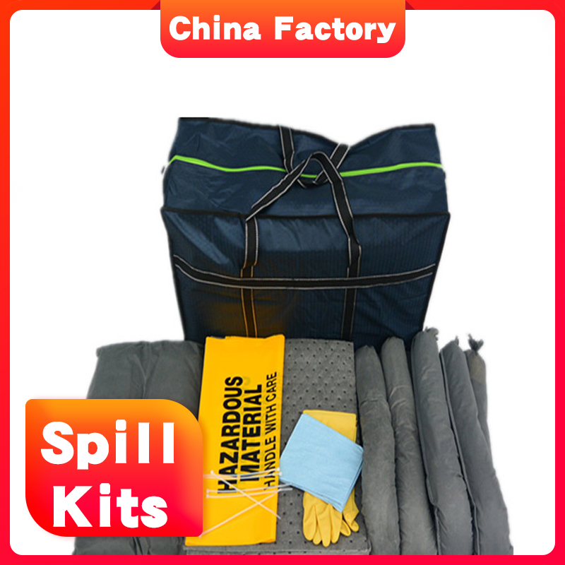 Customized 50 universal spill kit for control the liquid leak