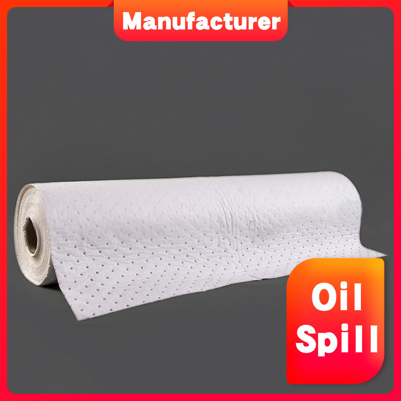 Customized Service 40cm x 50cm oil absorbent roll for Oil spill from train factory