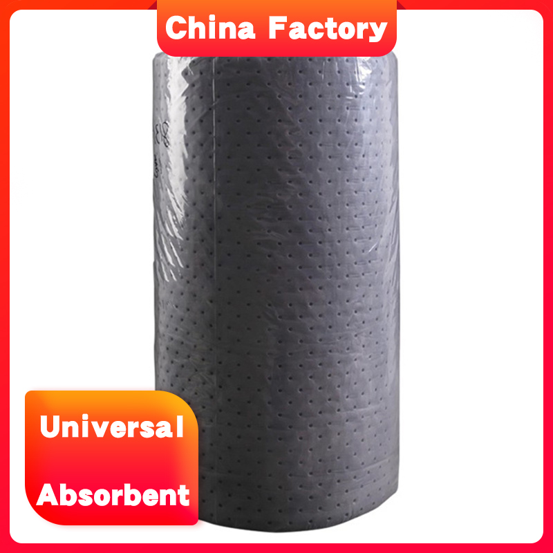 Large Absorbent Capacity Melt blown universal absorb roll in a laboratory spill leakage