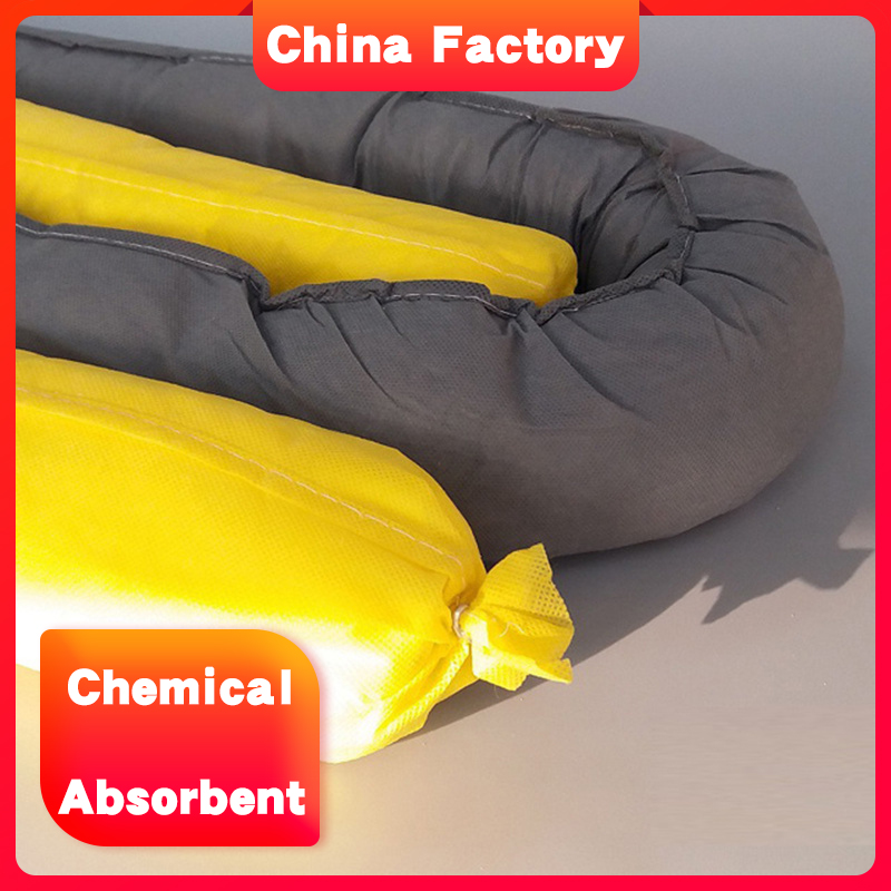 manufacturers industrial hazmat absorber sock for control the liquid leak