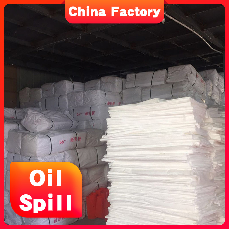 Customized Service 40cm x 50cm oil absorbent felt for Oil spill from train factory