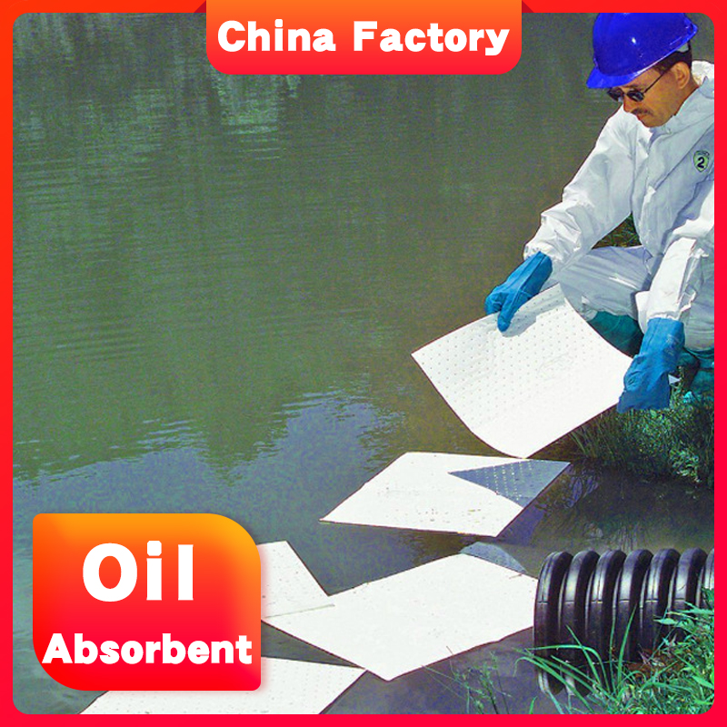 Efficiency 100% PP fabrics oil absorber mat for Paper mill oil spill