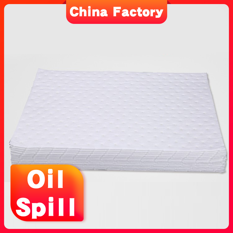 Ultra Thin 100% PP fabrics oil absorbing mat for Oil spill from food processing plant