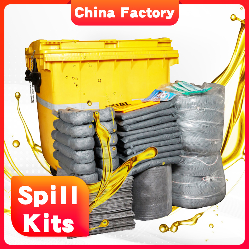 Customized Service 1100 litres universal spill kit for Leakage in various workshops