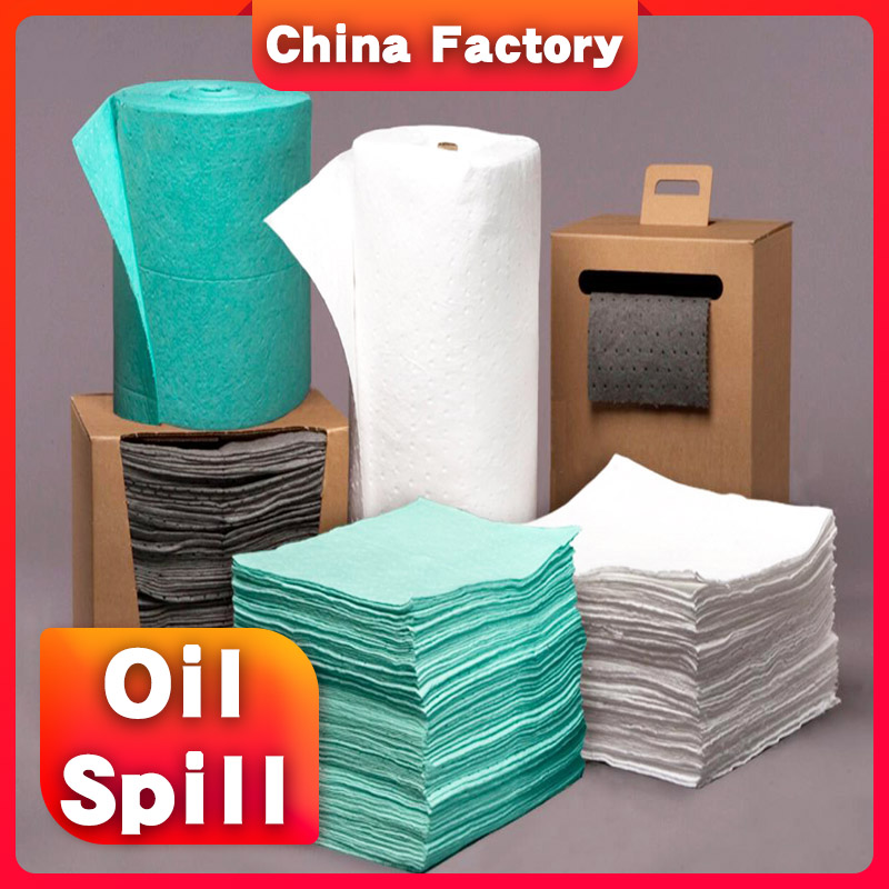 Strong oil absorption performance polypropylene oil absorbent mat for Automobile repair oil spill