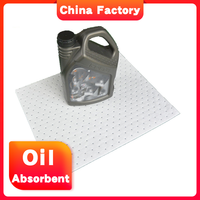 Customized 100% pp oil absorbent mat for Oil spill near valve
