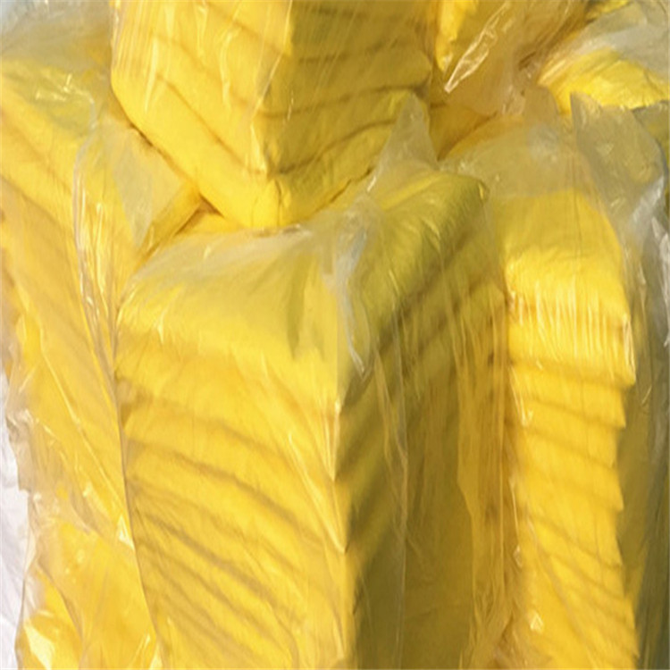 High Absorbency Yellow Hazmat Absorbent Pillow for Control The Liquid Leak