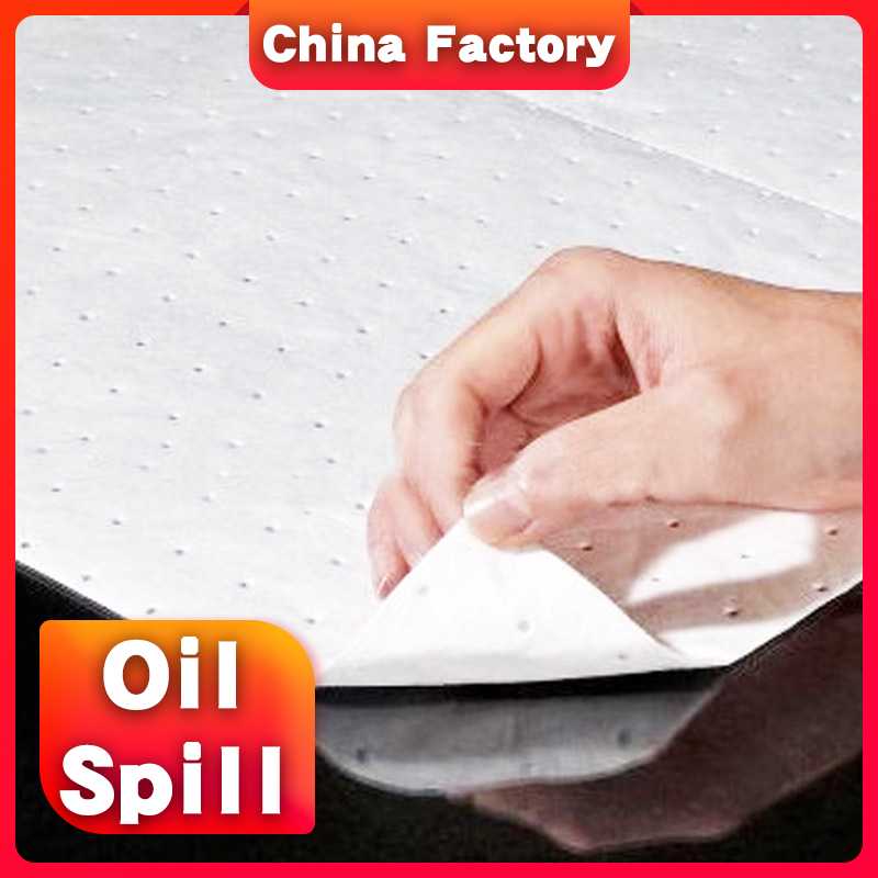 Safe and convenient 100% PP fabrics oil absorb sheet for Maritime oil spill emergency rescue
