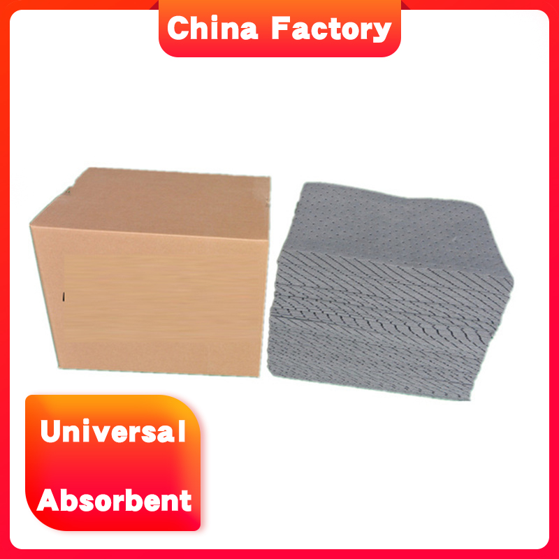 Efficiency 100% PP fabrics universal sorbent mat for lab safety spill leakage