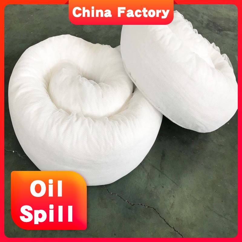 quickly absorbent 100% PP fabrics oil absorb sock for Oil spill from oil refinery
