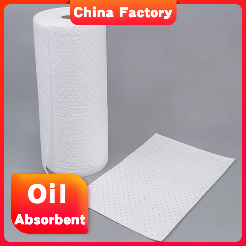 Manufacturer 100% pp oil sorbent mat for Aircraft factory oil spill