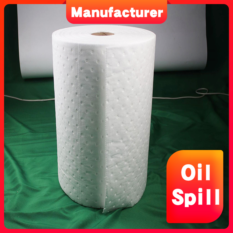 Customized cost oil absorbent roll for Oil spill near valve