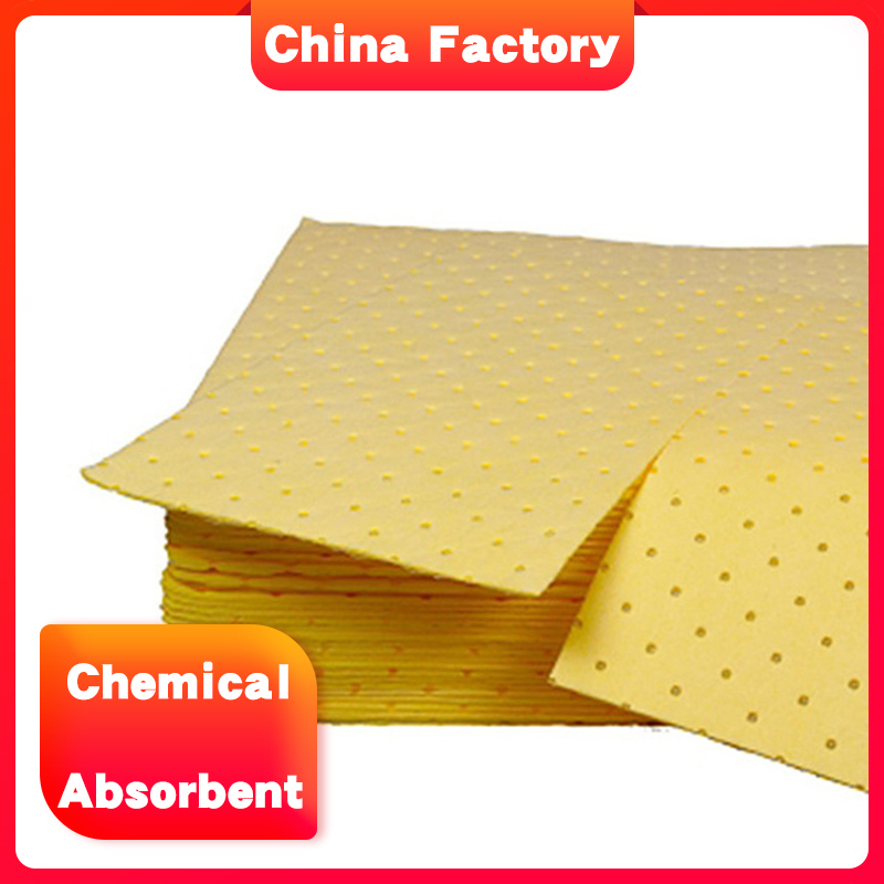 Factory Price 40cm x 50cm chemical sorbent sheet in laboratories spill