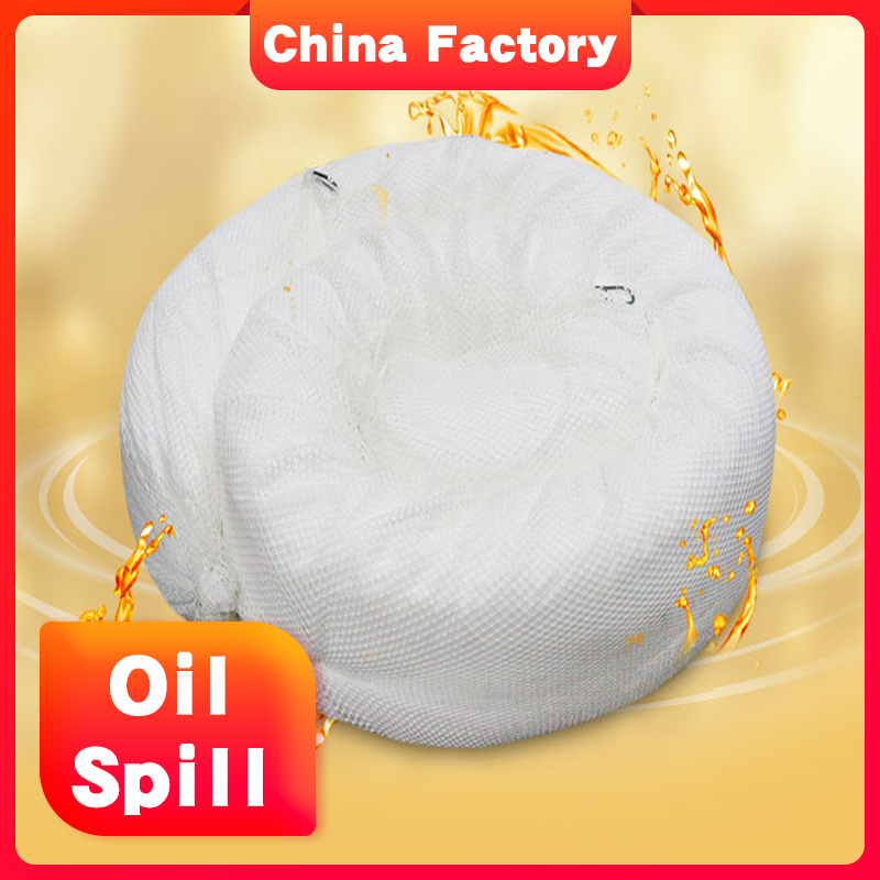 quick absorb Flame retardant oil sorbent boom for Maritime oil spill emergency rescue