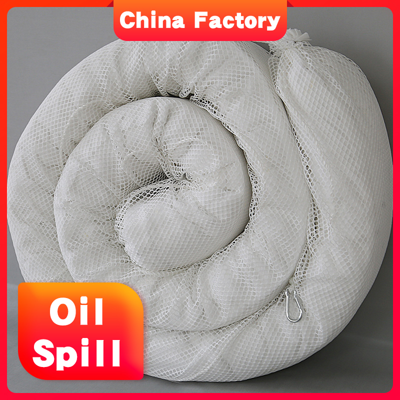 High absorbency 100% pp oil absorb boom for Oil spill from metal processing plant
