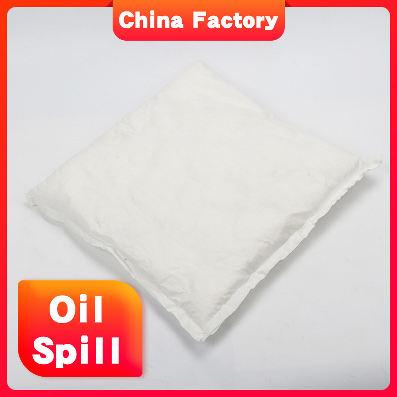 Microfiber Non woven fabric oil absorbent pillow for Chemical plant oil spill