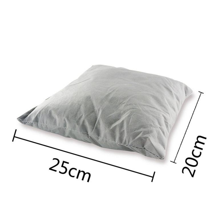Economical heavy-duty universal absorbent pillow for factory spill leakage