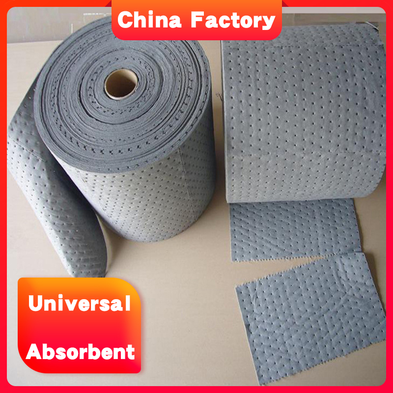 best quality Dye universal absorbing roll for Leaking liquid spill