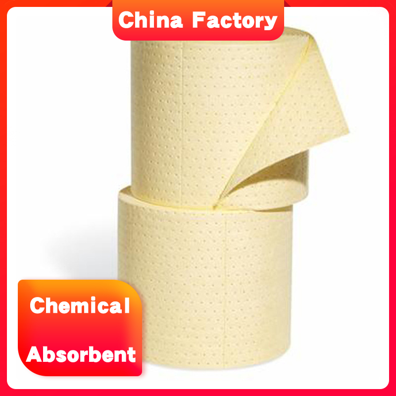 Hot sale heavy weight hazmat absorbent roll in the lab spill