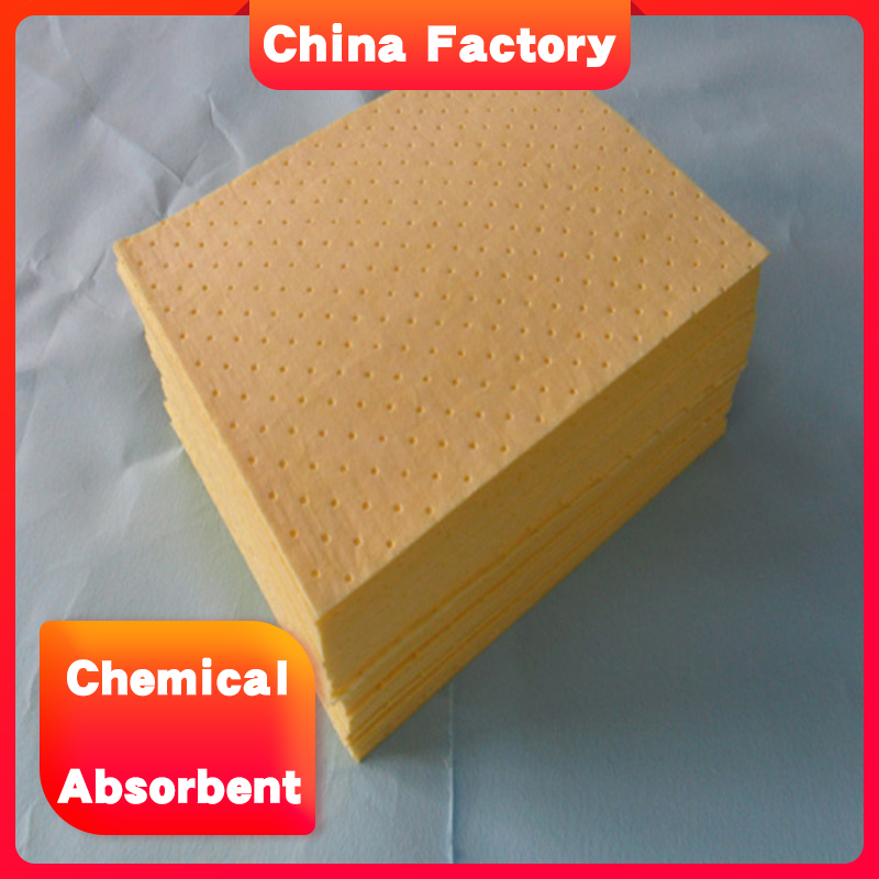 Microfiber 100% PP fabrics hazardous sorbent pad for acid spill control