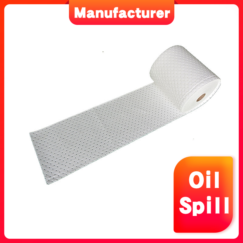 Safety suspended on water oil absorbent roll for Oil spill of environmental cleaning company