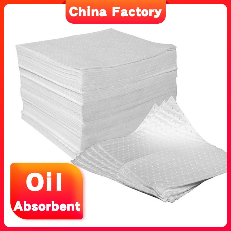 low price 100% pp oil absorbing mat for Aircraft oil spill