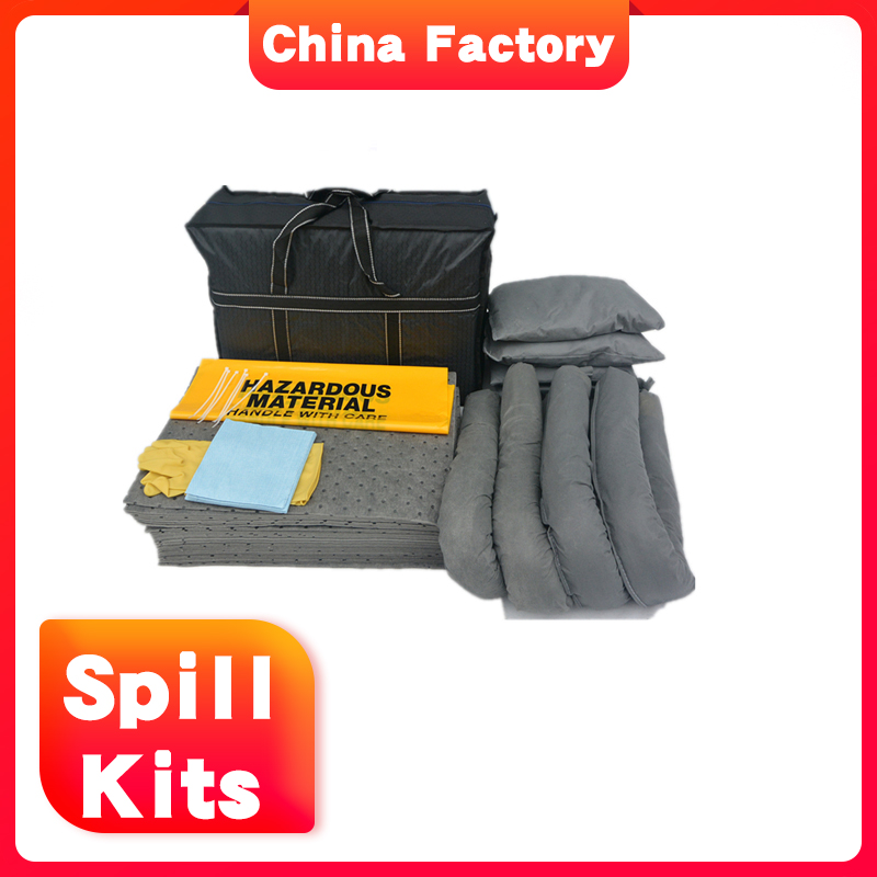 quick absorbent wheelie bin universal spill kit for Laboratory leakage
